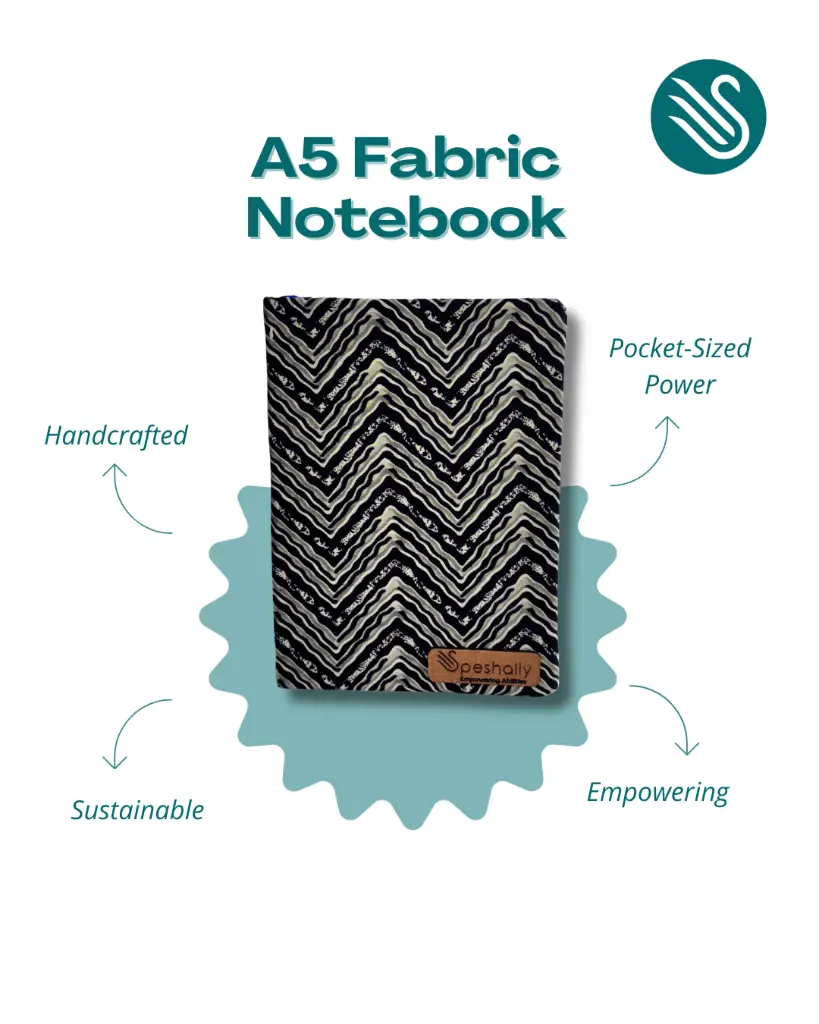A5 Fabric Notebook - 1.webp