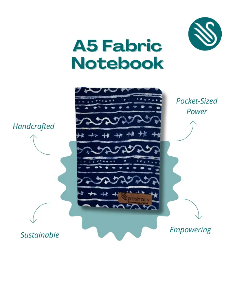 A5 Fabric Notebook - 2.webp